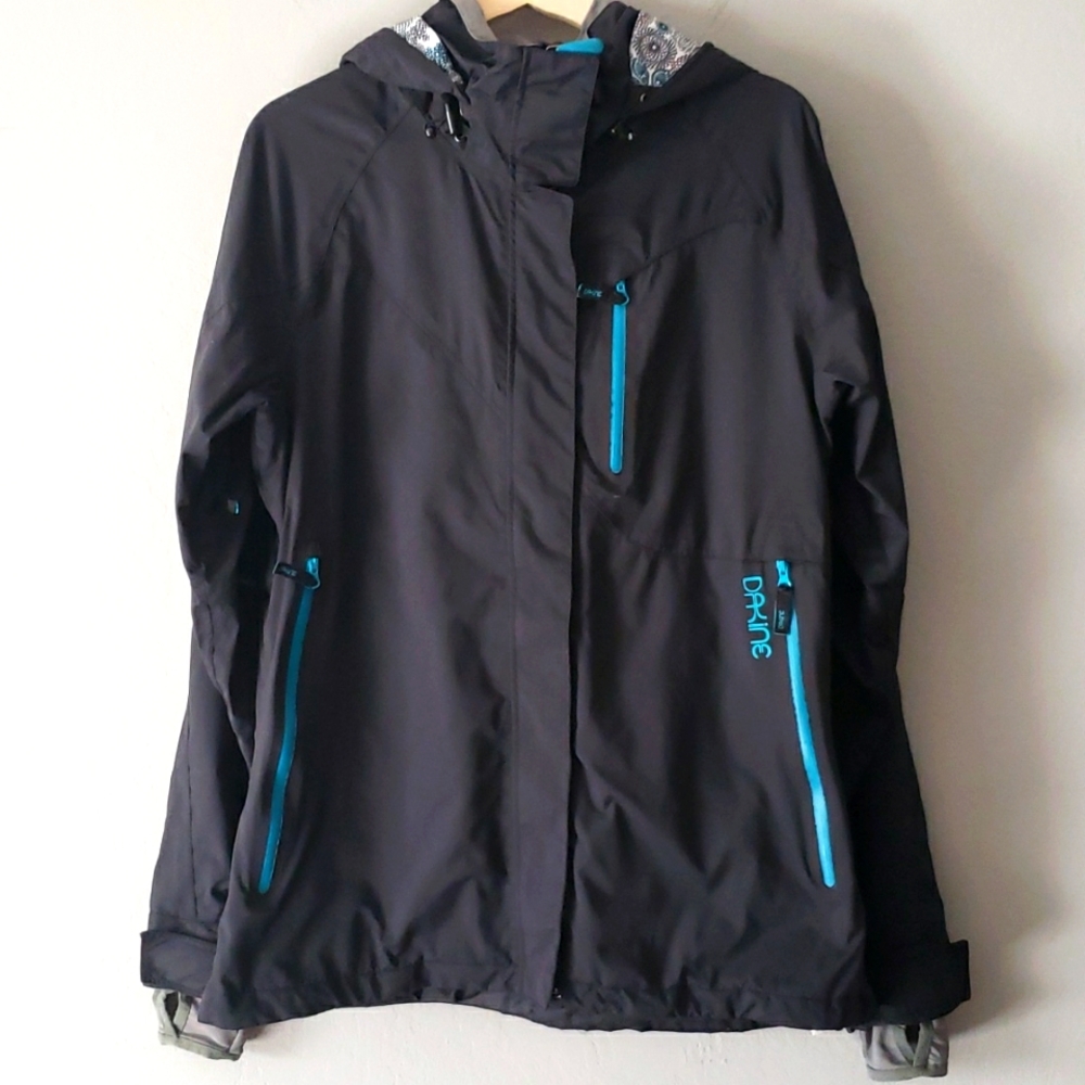 REI Dark Gray Utility Jacket with Teal Zippers
